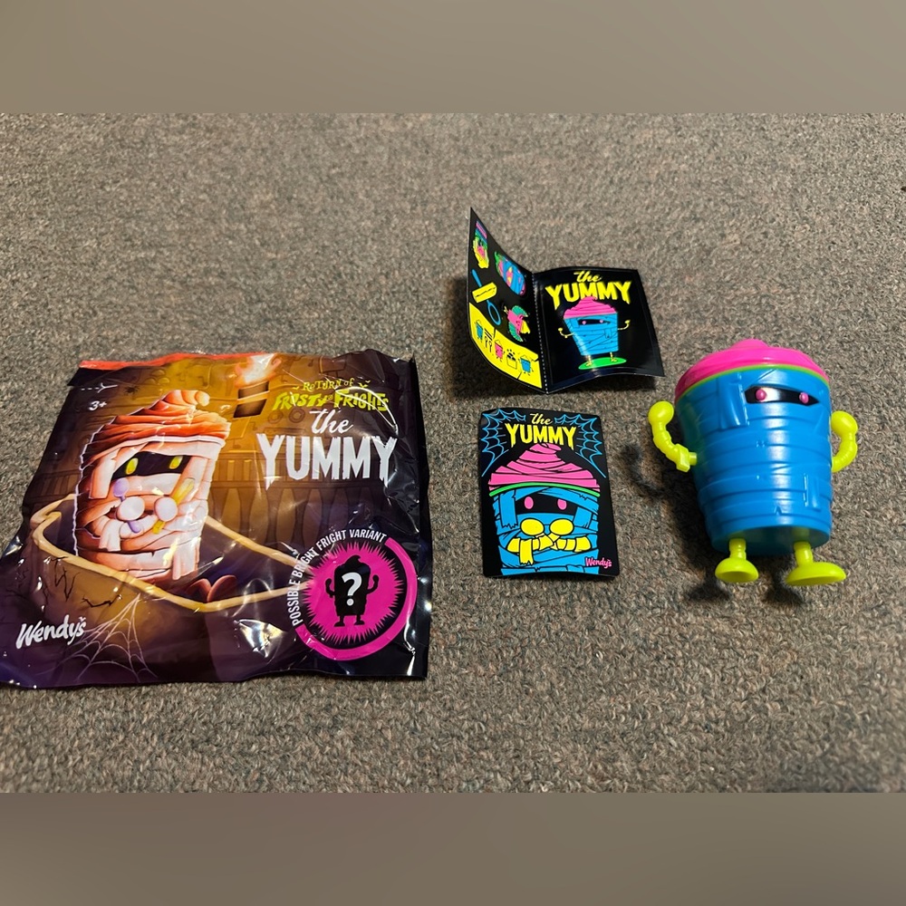 WENDY'S KIDS MEAL FROSTY FRIGHTS 2025 THE YUMMY RARE VARIANT “Chase”